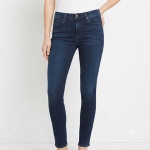 J Brand Womens 30x30 Skinny Jeans Dark Wash Indigo Blue Mid Rise Denim